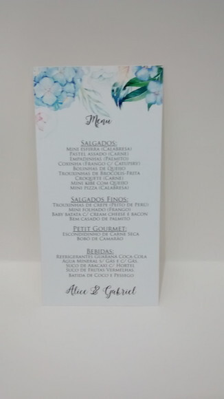 Menu Face única