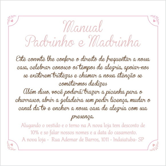 Manual Padrinho Individual
