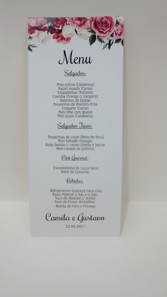 Menu Face única