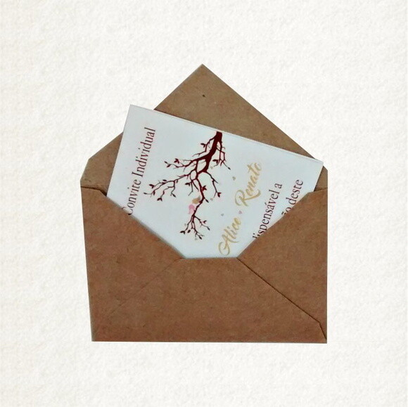 Mini Envelope Convite Individual