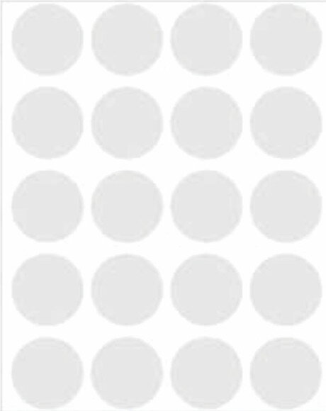 Adesivo fundo transparente para convites (100 unidades)