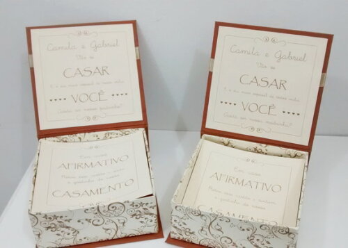 Caixa Convite Padrinhos
