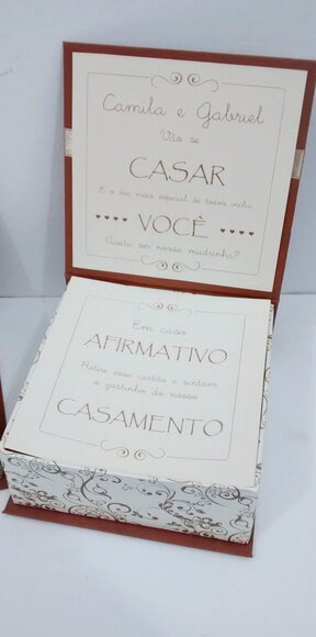Caixa Convite Padrinhos