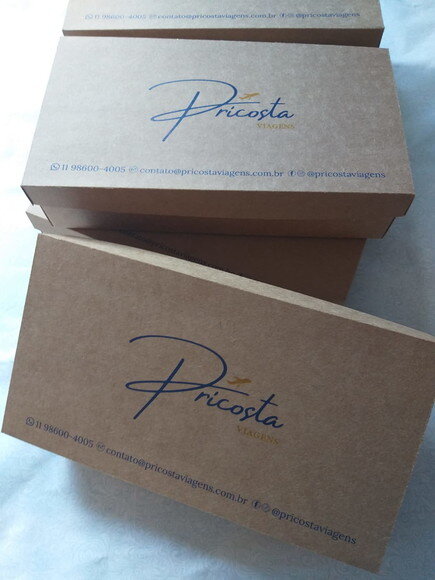 Caixa em Papel Kraft Personalizada