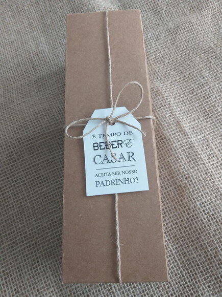 Caixa em papel kraft para 1 bebida