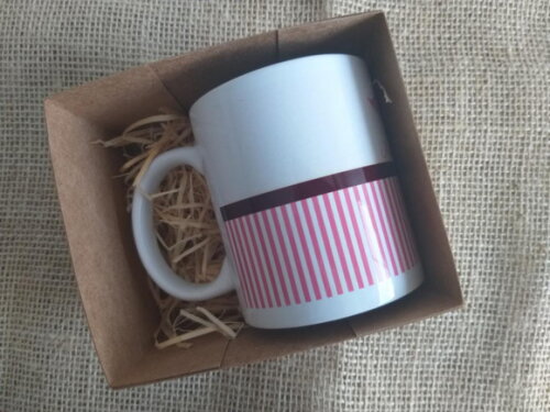 Caixa em papel kraft para 1 caneca