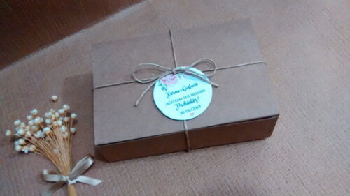 Caixa para padrinhos 15,5x10,5x5 cm