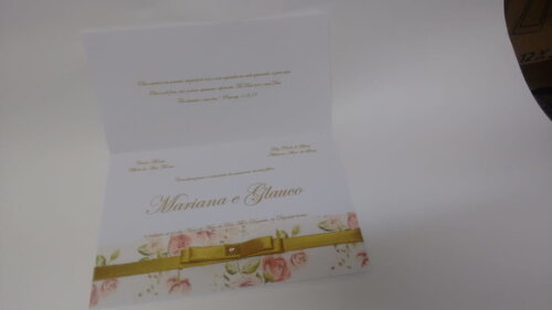 Convite Casamento Floral