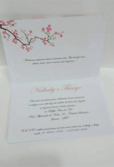 Convite Casamento Marsala