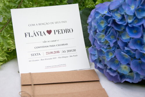 Convite Casamento Modelo Janela