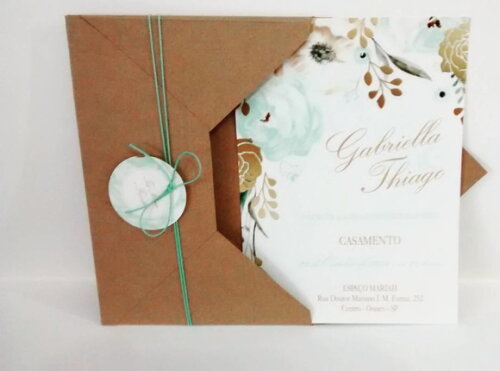 Convite Rustico Aquarela 1