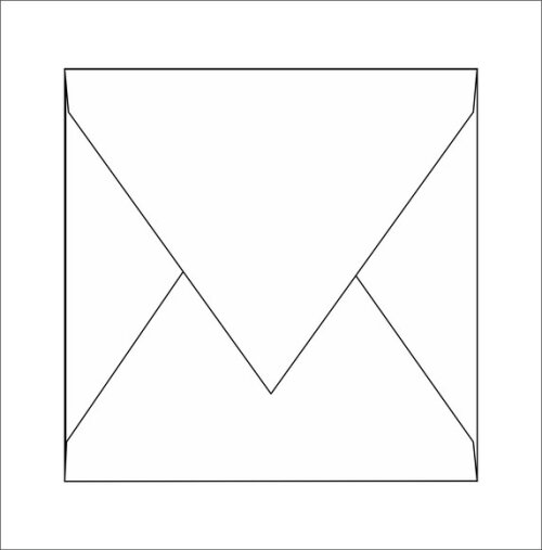Envelope bico em papel pequim (vermelho escuro)