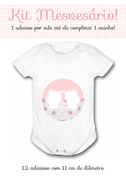 Kit de Adesivo Mesversário