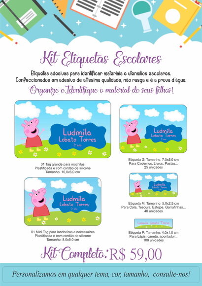 Kit Etiquetas Escolares