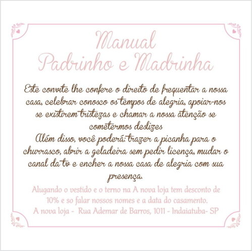 Manual Padrinho Individual