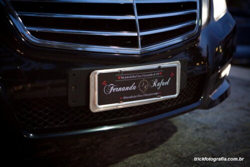Placa de carro personalizado