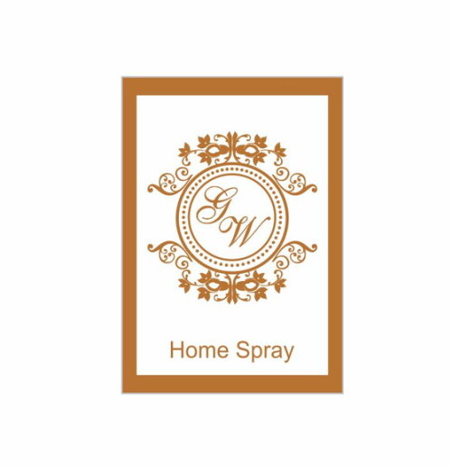 Rótulo fundo transparente Home Spray 3x4