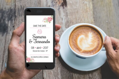 Save The Date Digital Floral