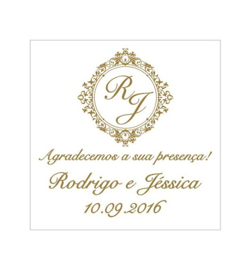 Tag Casamento c/ monograma