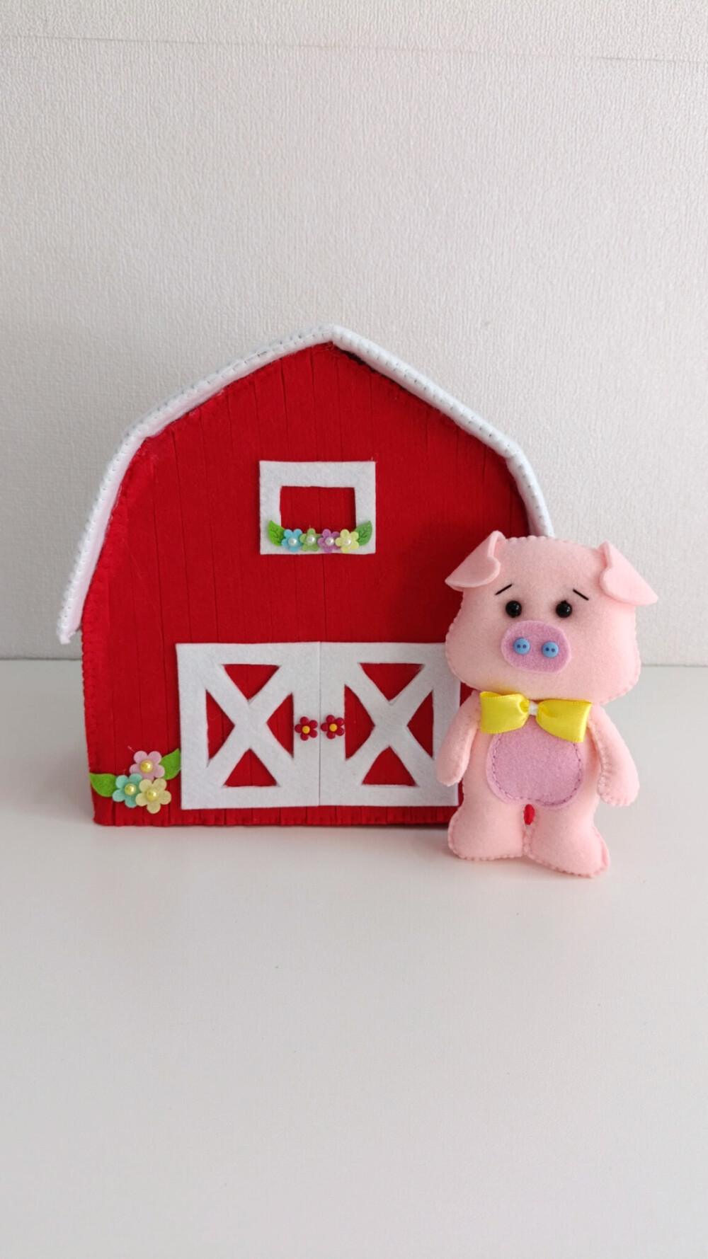 Centro de mesa Celeiro com bichinho da fazendinha