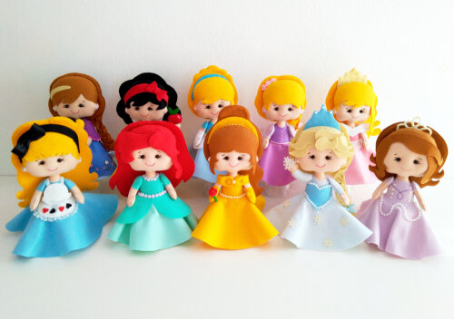 Centro de mesa Princesas Cuts 22 cm
