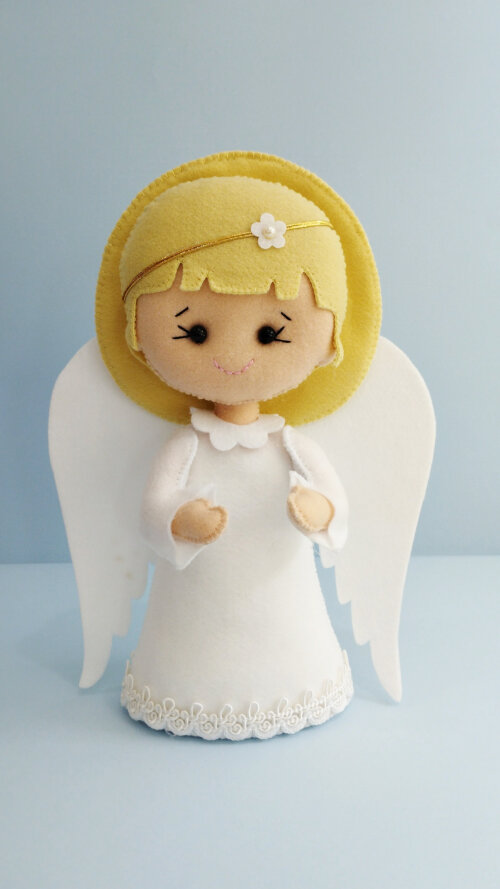 Centro de mesa Anjo em feltro