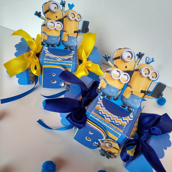 Caixa Bala 3d Minions