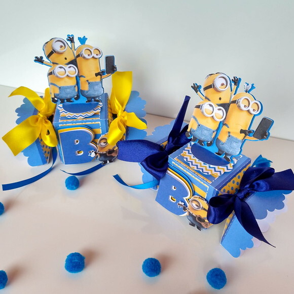 Caixa Bala 3d Minions