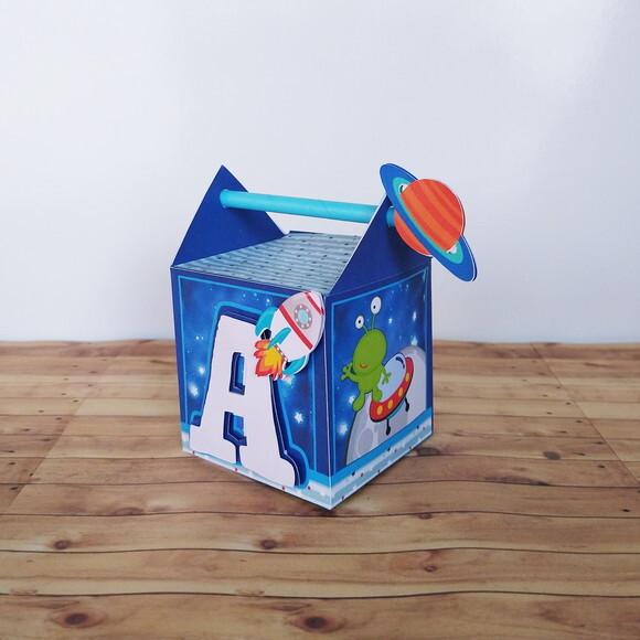 Caixa Canudo 3d Astronauta