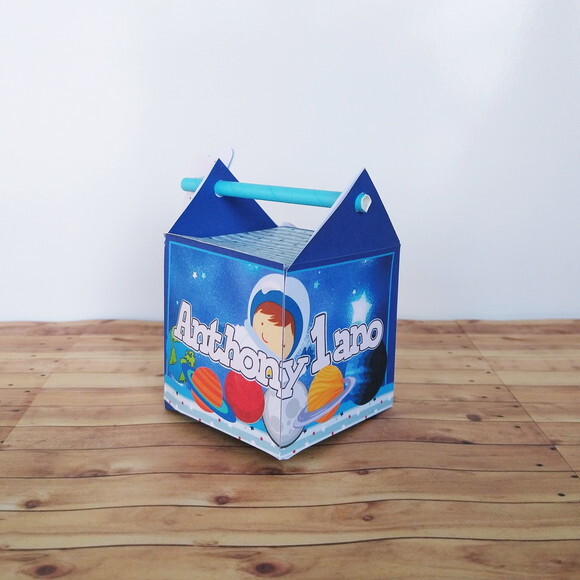 Caixa Canudo 3d Astronauta