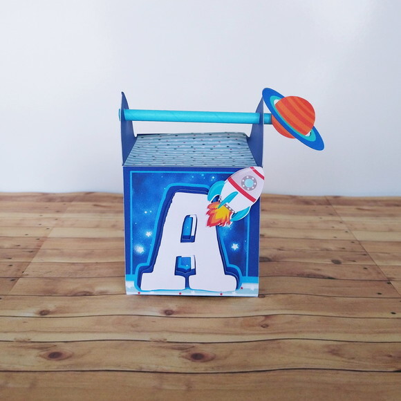Caixa Canudo 3d Astronauta
