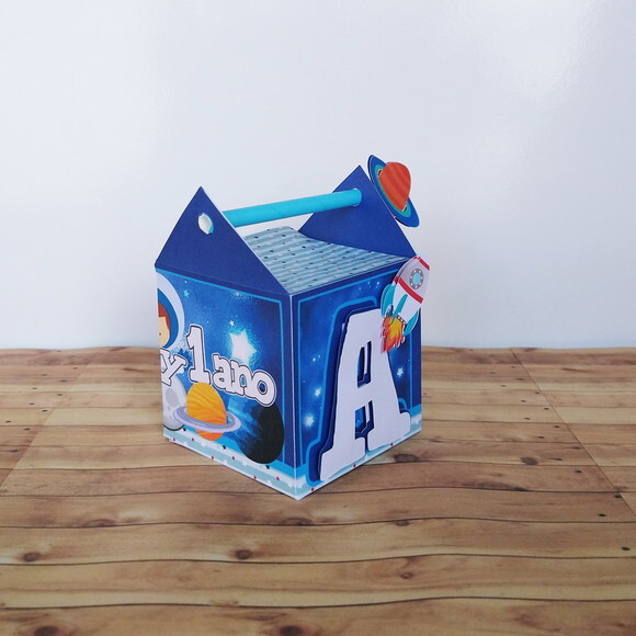 Caixa Canudo 3d Astronauta