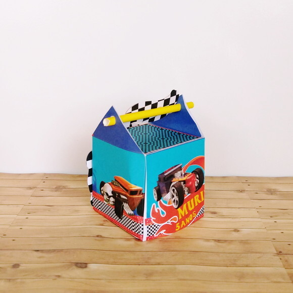 Caixa Canudo 3d Hot Wheels