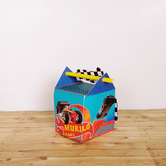 Caixa Canudo 3d Hot Wheels
