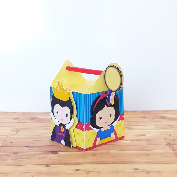 Caixa Canudo Branca de Neve Cute