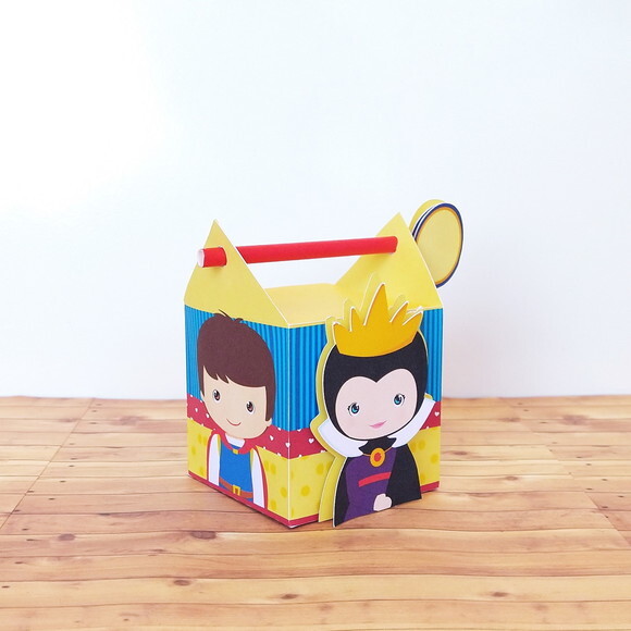 Caixa Canudo Branca de Neve Cute