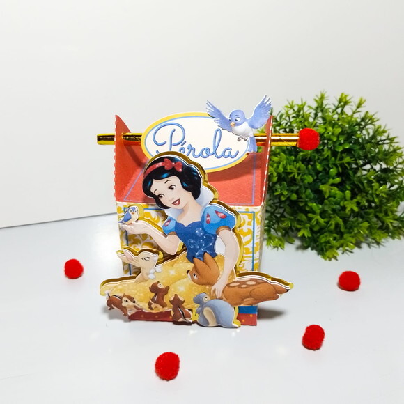 Caixa Canudo Branca de Neve Tradicional