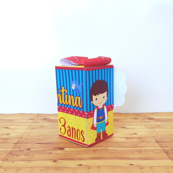 Caixa Laço Branca de Neve Cute