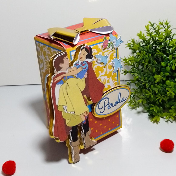 Caixa Laço Branca de Neve