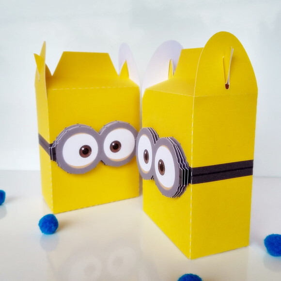 Caixa Maleta Alta 3d Minions