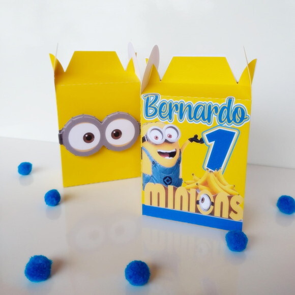 Caixa Maleta Alta 3d Minions