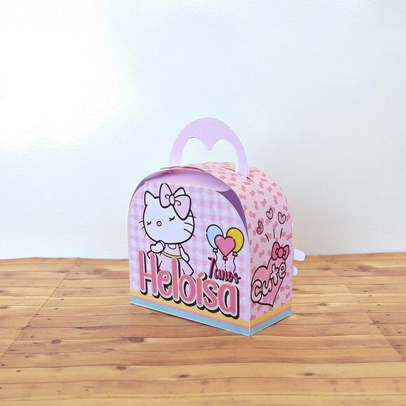 Caixa Maletinha Personalizada Hello Kitty