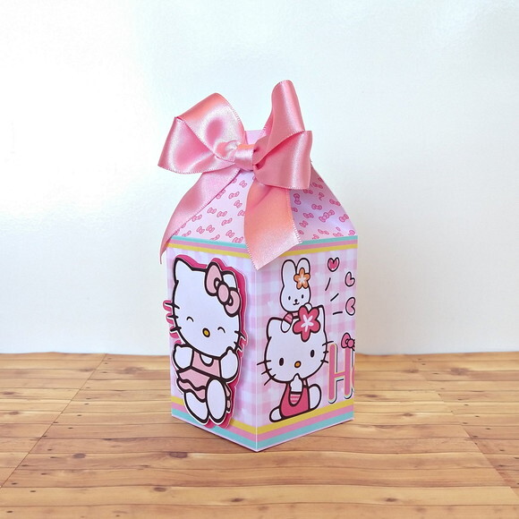 Caixa Milk Personalizada Hello Kitty