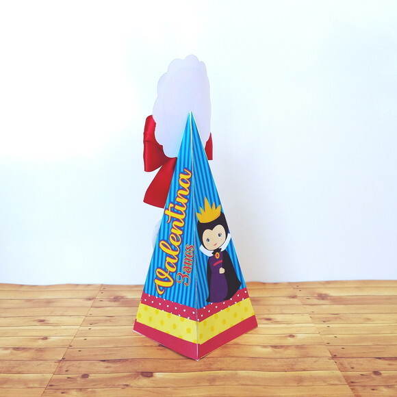 Caixa Pirâmide Branca de Neve Cute