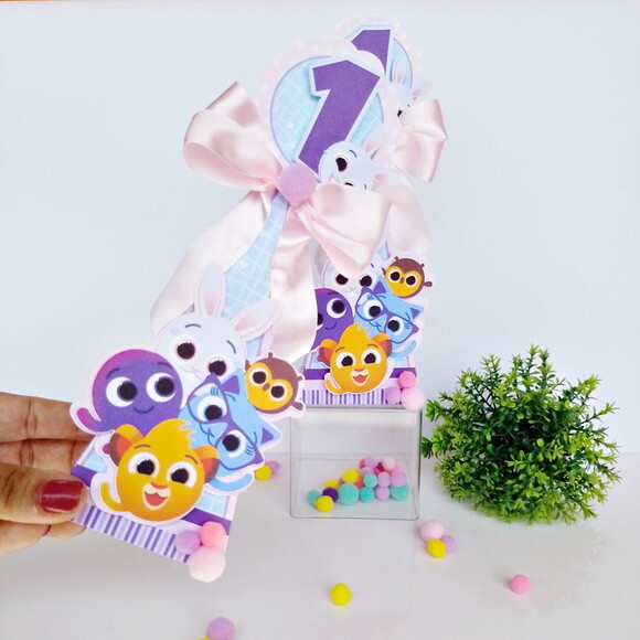 Kit 15 Caixas Personalizadas Bolofofos Menina