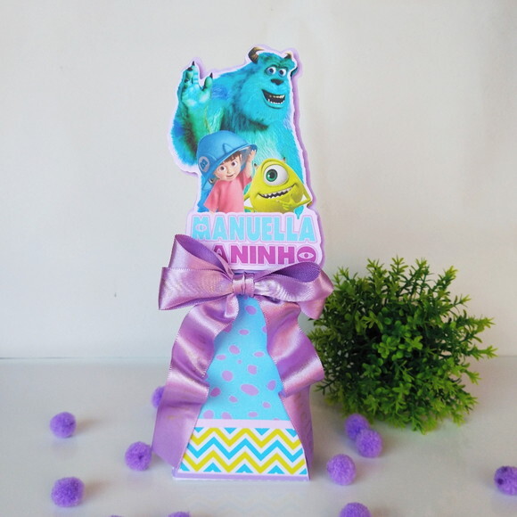 Kit 15 Caixas Personalizadas Boo Monstros S.a