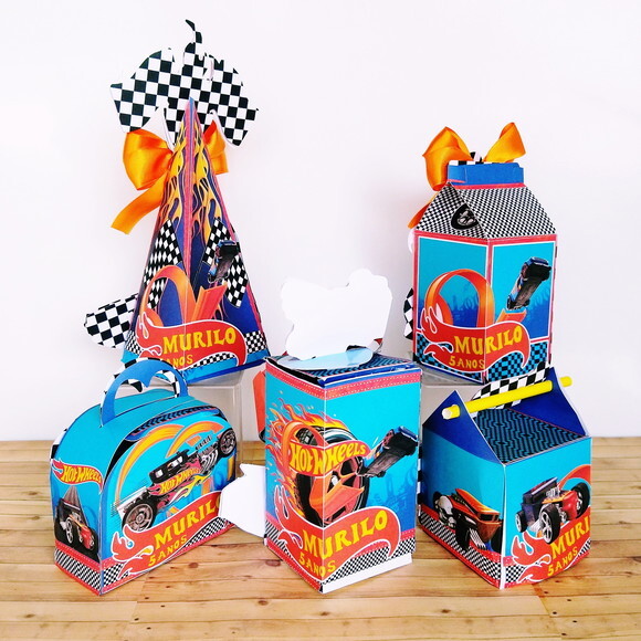 Kit 15 Caixas Personalizadas Hot Wheels
