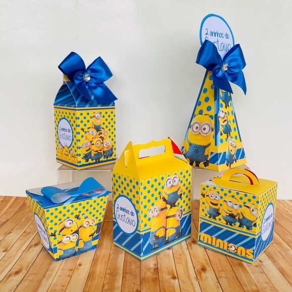Kit 20 Caixas Personalizadas Básicos Minions