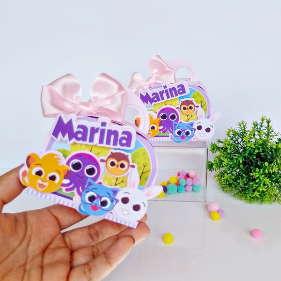 Kit 20 Caixas Personalizadas Bolofofos Menina