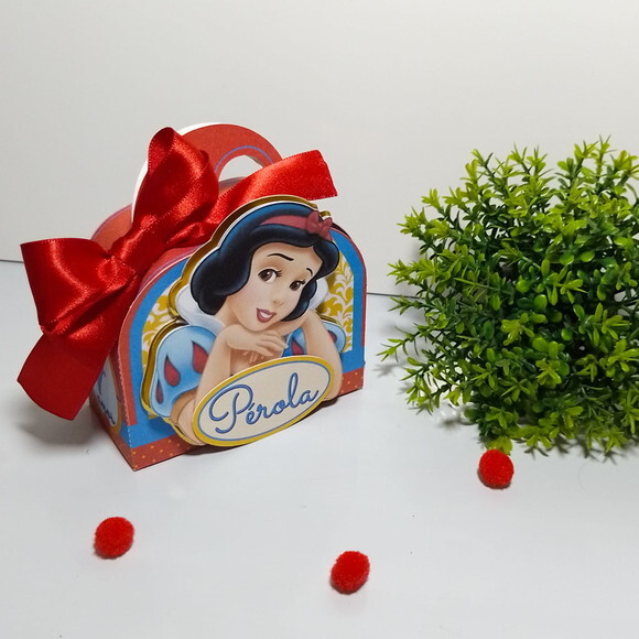 Kit 20 Caixas Personalizadas Branca de Neve